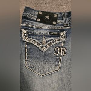 Miss Me Women's Blue Embellished Jeans